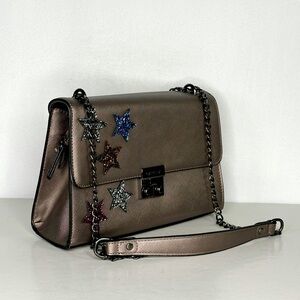 Carpisa Crossbody/Shoulder Bag‎ 5 Glitter Stars Whimsigoth Celestial